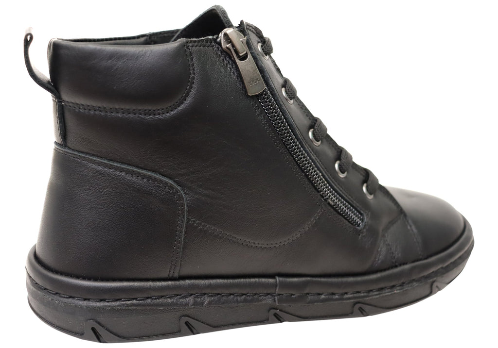 Kylie Womens European Comfortable Leather Ankle Boots
