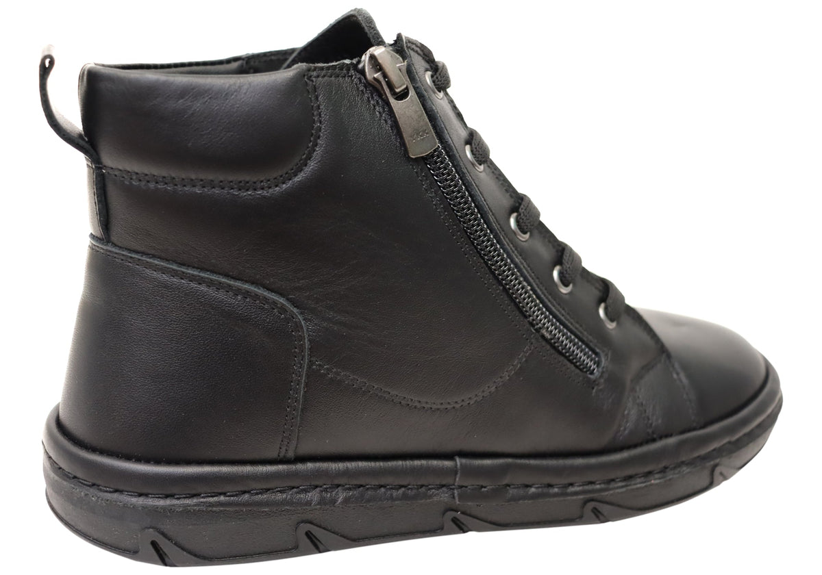 Kylie Womens European Comfortable Leather Ankle Boots