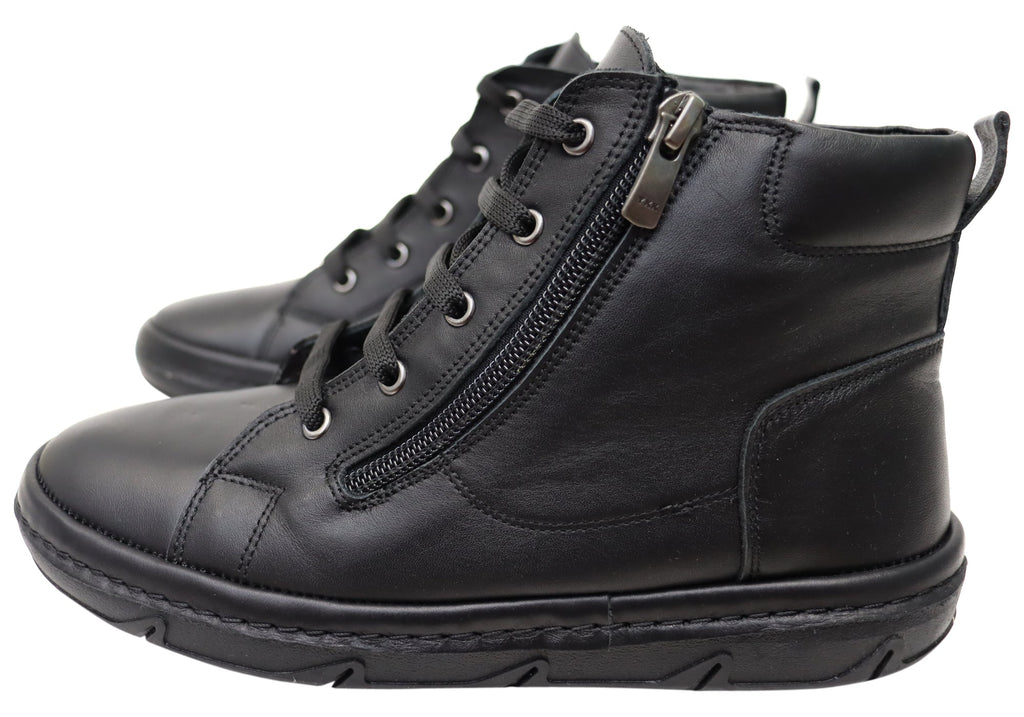 Kylie Womens European Comfortable Leather Ankle Boots