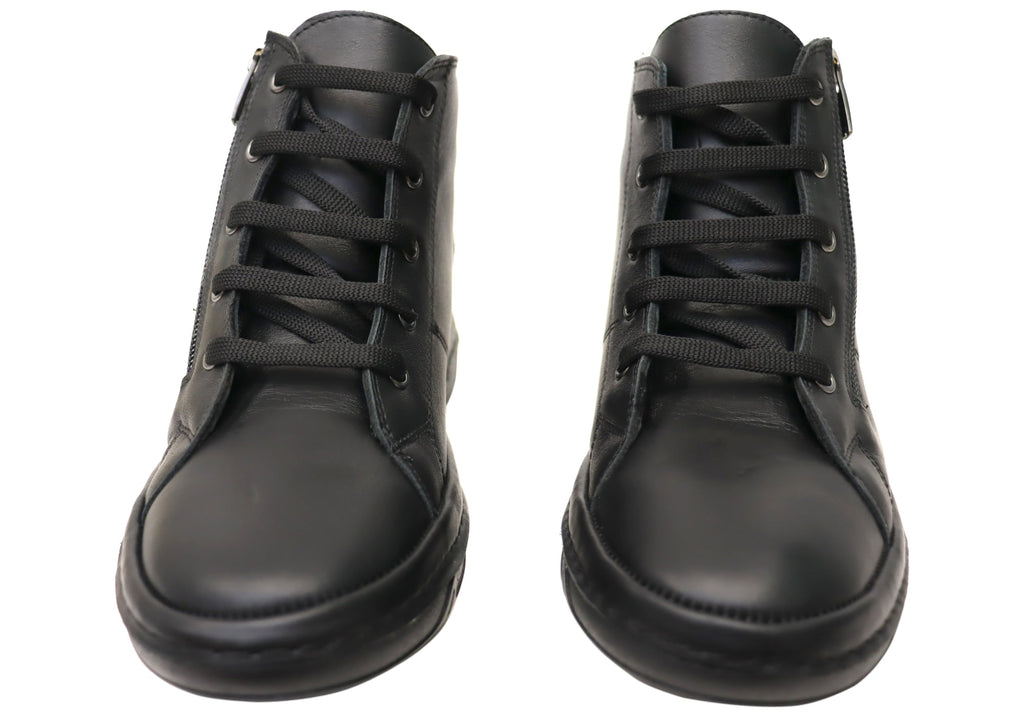 Kylie Womens European Comfortable Leather Ankle Boots