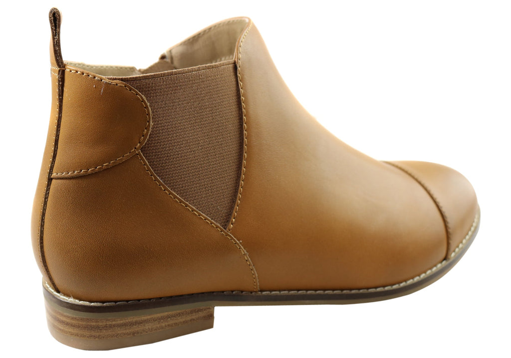 Tycoon Womens Leather Comfort Supportive Ankle Boots