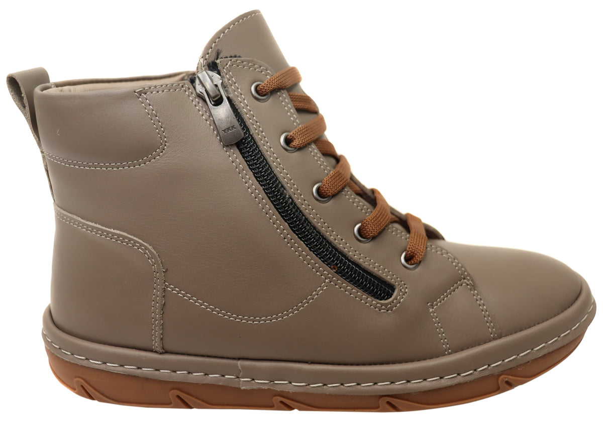 Kylie Womens European Comfortable Leather Ankle Boots