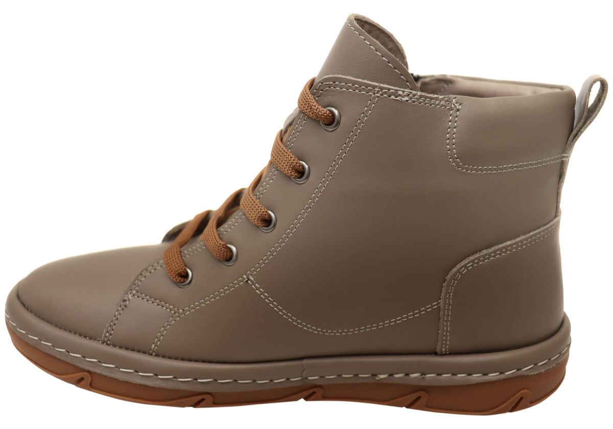 Kylie Womens European Comfortable Leather Ankle Boots