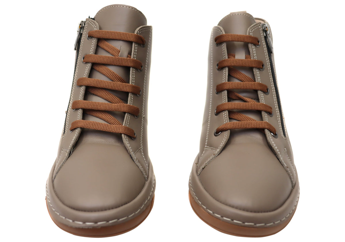 Kylie Womens European Comfortable Leather Ankle Boots
