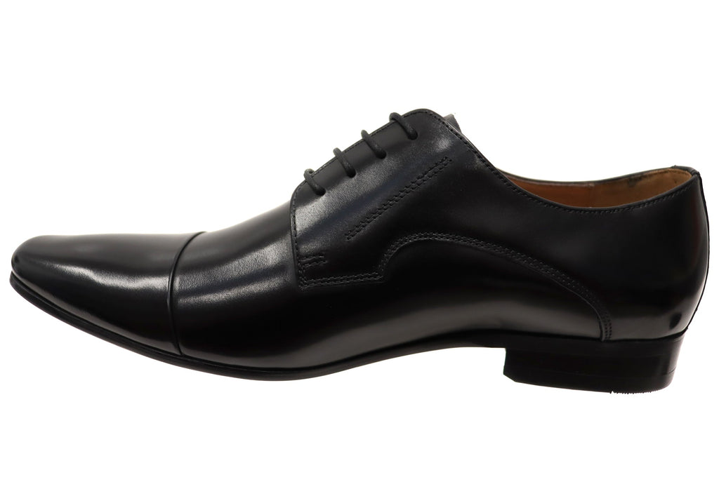 Mens Copenhagen Cap Toe Derby EE Extra Wide Leather Shoes