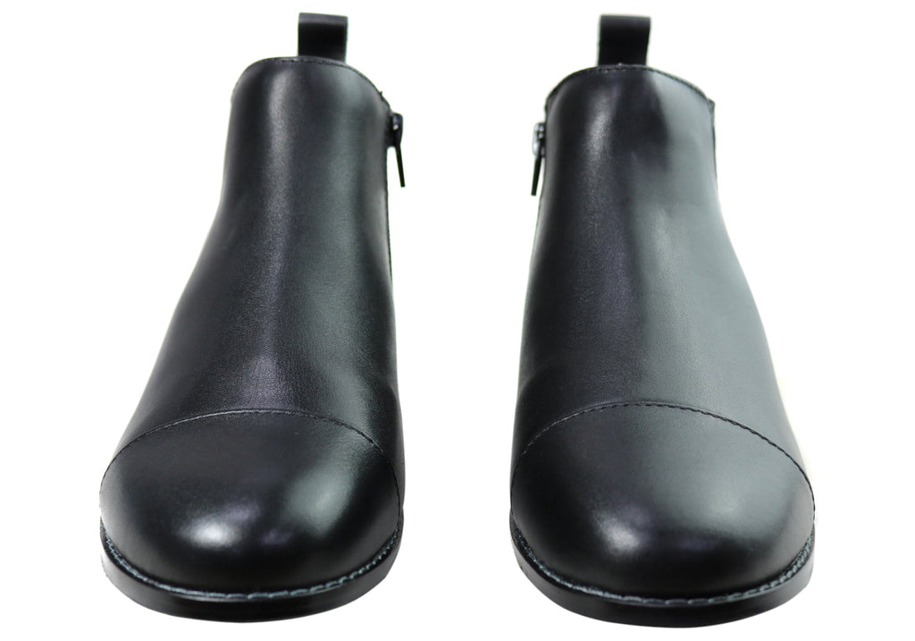 Tycoon Womens Leather Comfort Supportive Ankle Boots
