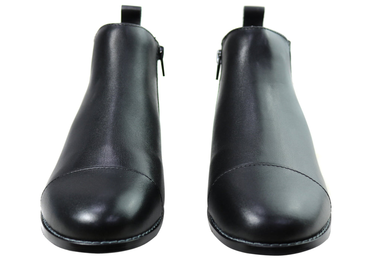 Tycoon Womens Leather Comfort Supportive Ankle Boots