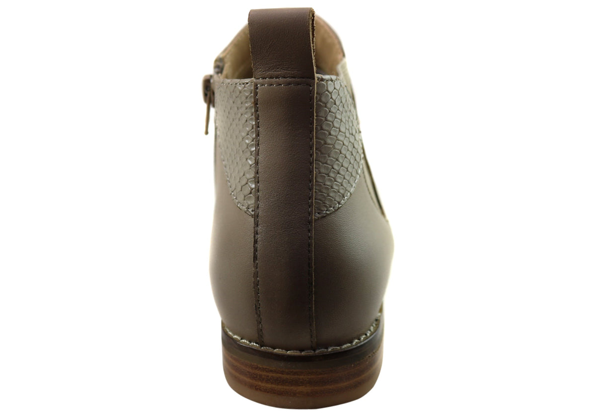 Tycoon Womens Leather Comfort Supportive Ankle Boots