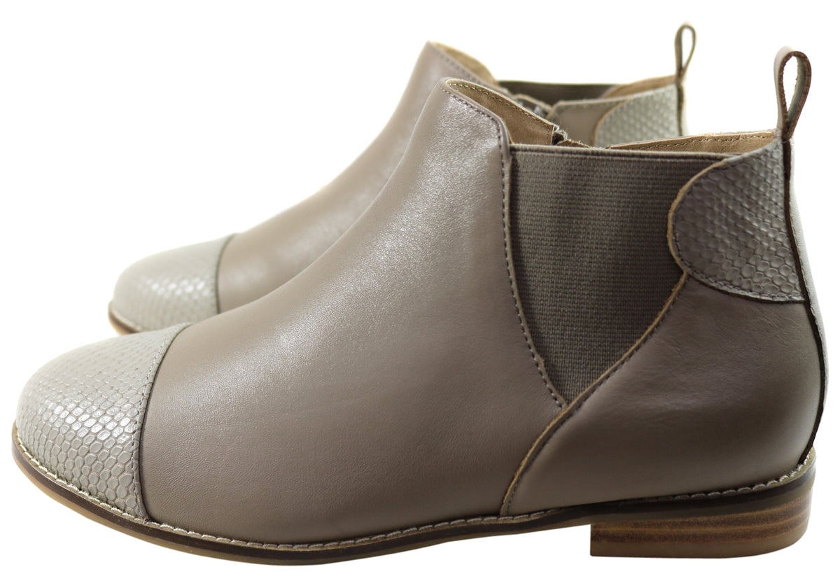 Tycoon Womens Leather Comfort Supportive Ankle Boots