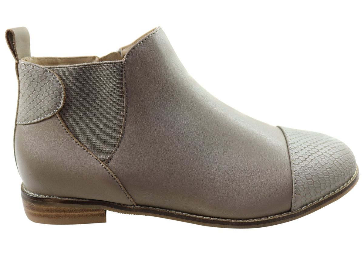 Tycoon Womens Leather Comfort Supportive Ankle Boots