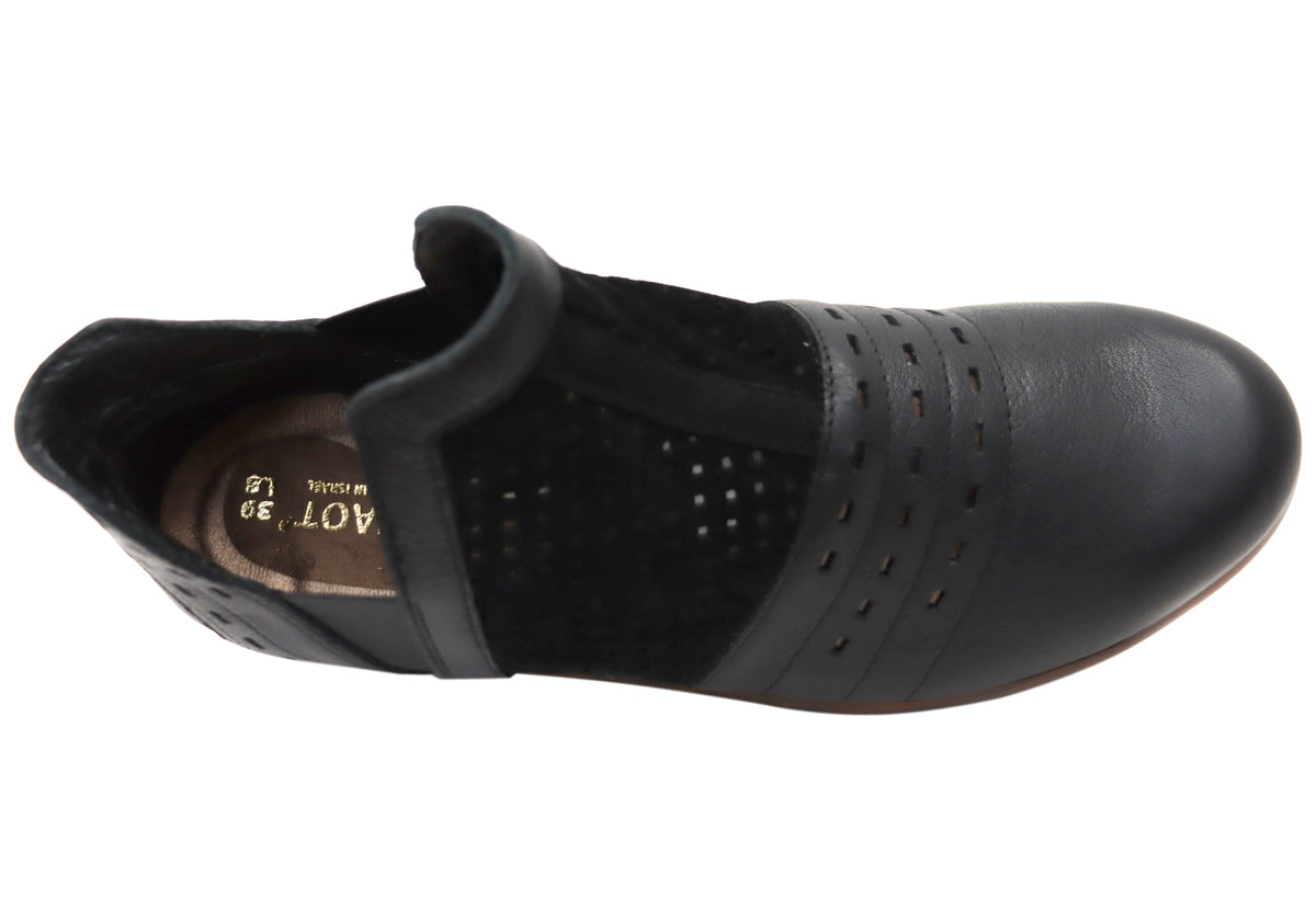 Rivotra Womens Leather Comfortable Ankle Boots