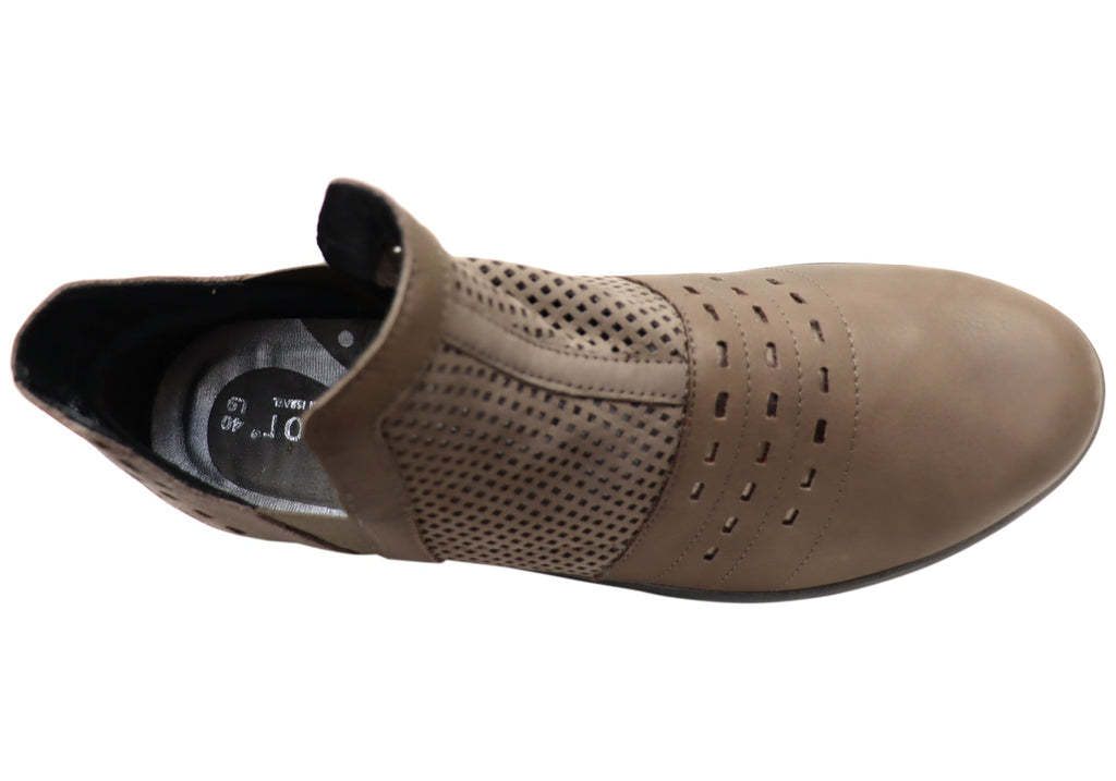 Rivotra Womens Leather Comfortable Ankle Boots