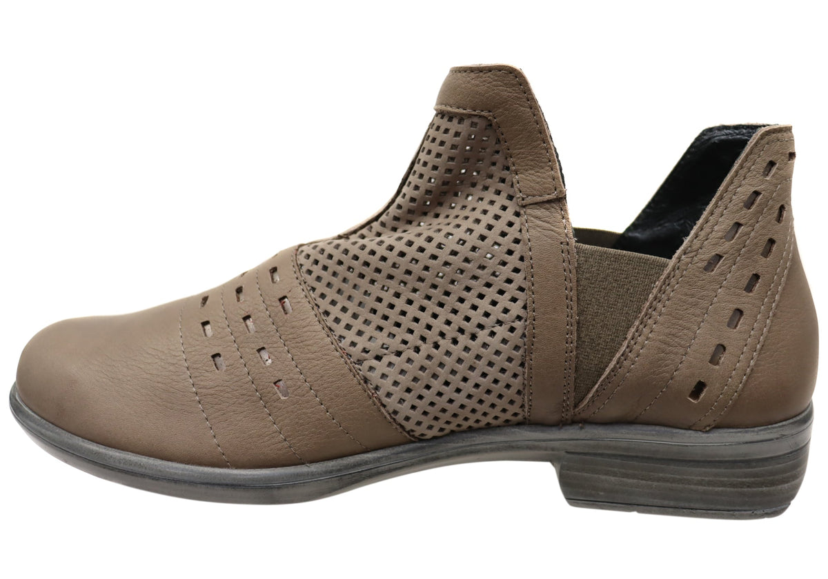 Rivotra Womens Leather Comfortable Ankle Boots