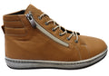 Akari Womens European Comfortable Leather Ankle Boots