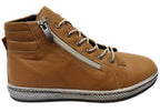 Akari Womens European Comfortable Leather Ankle Boots