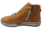 Akari Womens European Comfortable Leather Ankle Boots