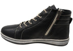 Akari Womens European Comfortable Leather Ankle Boots