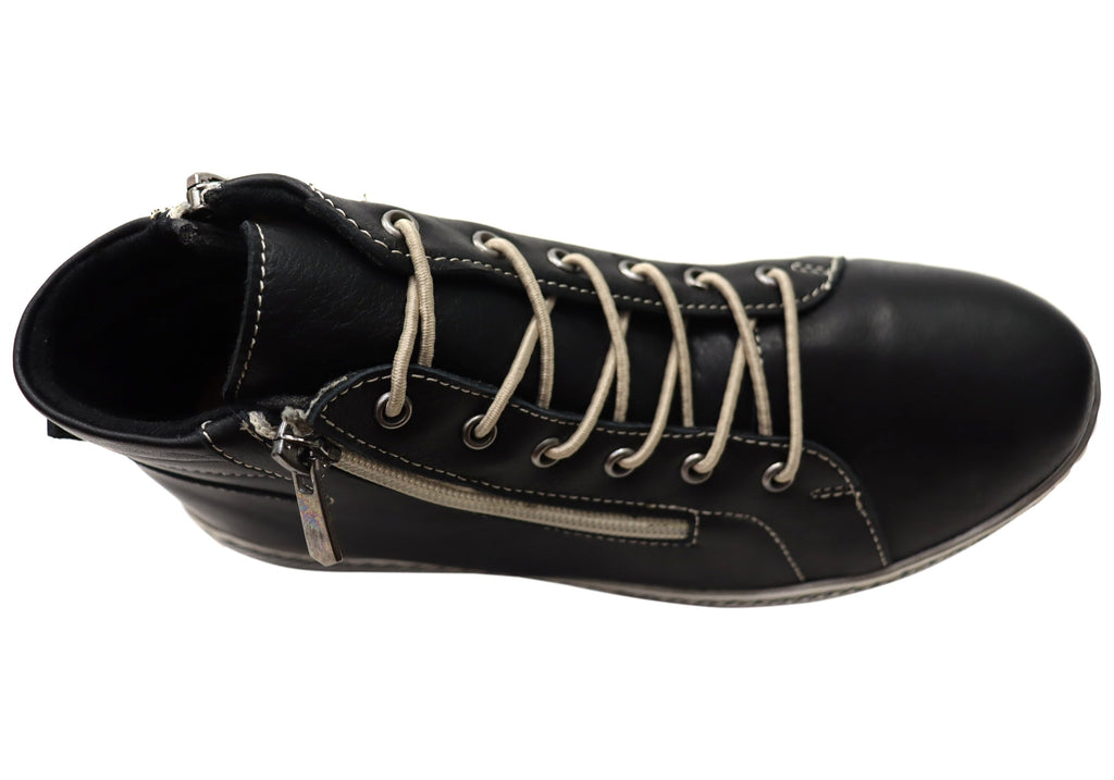 Akari Womens European Comfortable Leather Ankle Boots
