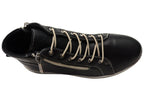 Akari Womens European Comfortable Leather Ankle Boots