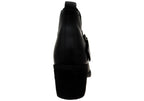Royce Womens Comfortable Leather Mid Heel Ankle Boots
