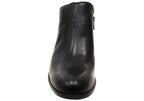 Kenzy Womens Comfortable Leather Mid Heel Ankle Boots