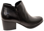 Kenzy Womens Comfortable Leather Mid Heel Ankle Boots