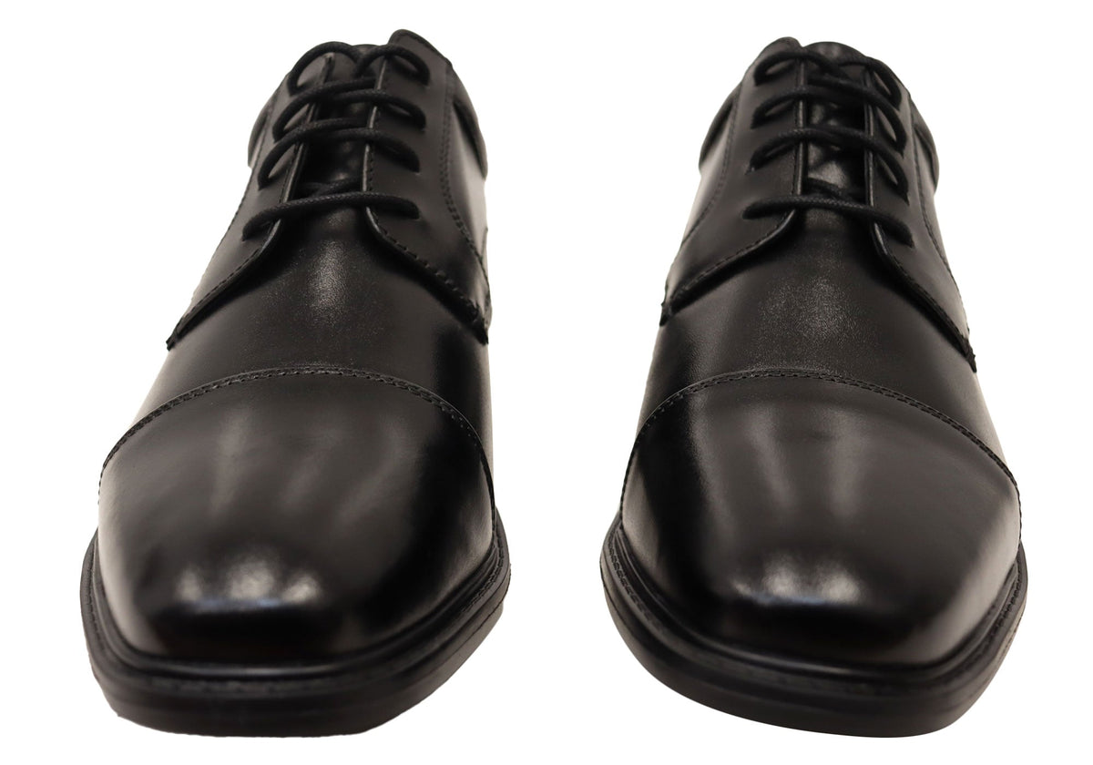Mens Stark Cap EEE Wide Leather Dress Shoes