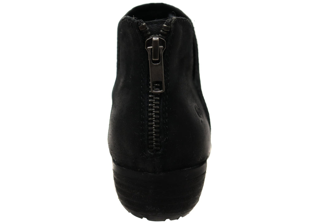 Kerri Womens Comfortable Leather Low Heel Ankle Boots