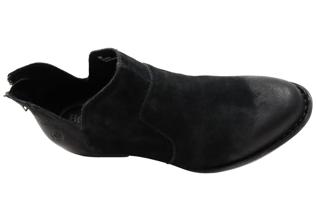 Kerri Womens Comfortable Leather Low Heel Ankle Boots