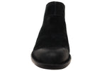 Kerri Womens Comfortable Leather Low Heel Ankle Boots