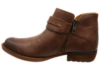 Kati Womens Comfortable Leather Low Heel Ankle Boots