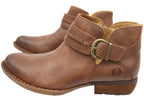 Kati Womens Comfortable Leather Low Heel Ankle Boots