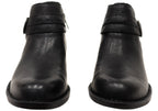 Kati Womens Comfortable Leather Low Heel Ankle Boots