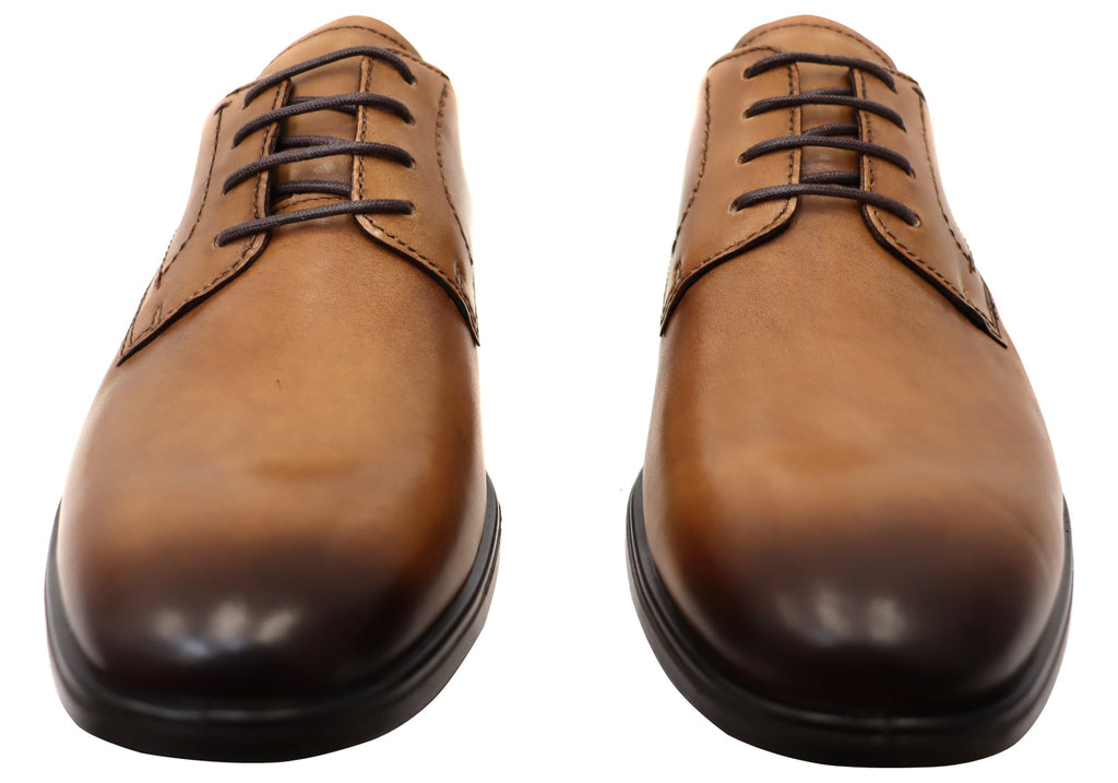 Mens Comfortable Leather Melbourne Lace Up Dress Shoes