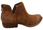Kerri Womens Comfortable Leather Low Heel Ankle Boots