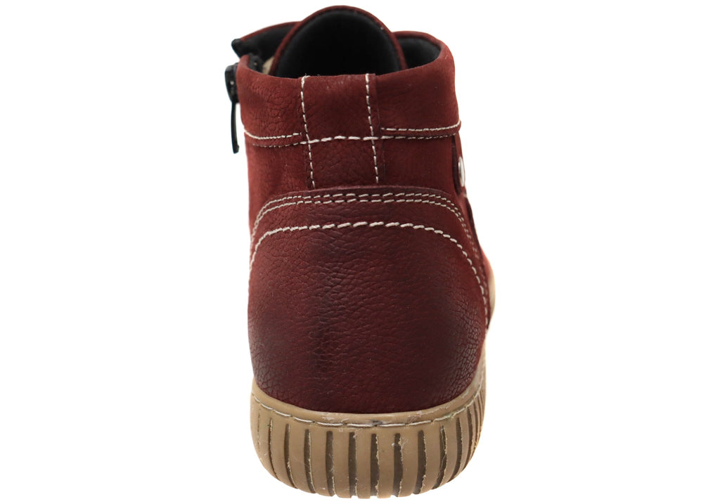 CP723-51 Womens Comfort Leather European Ankle Boots
