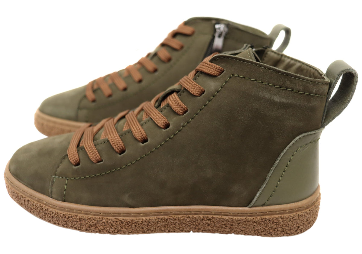 Axel Womens Comfortable Leather European Ankle Boots