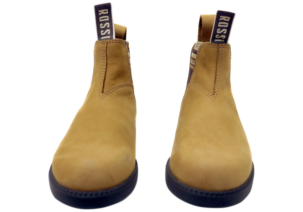 Unisex Comfortable Leather 607 Booma Vivid Boots Wheat
