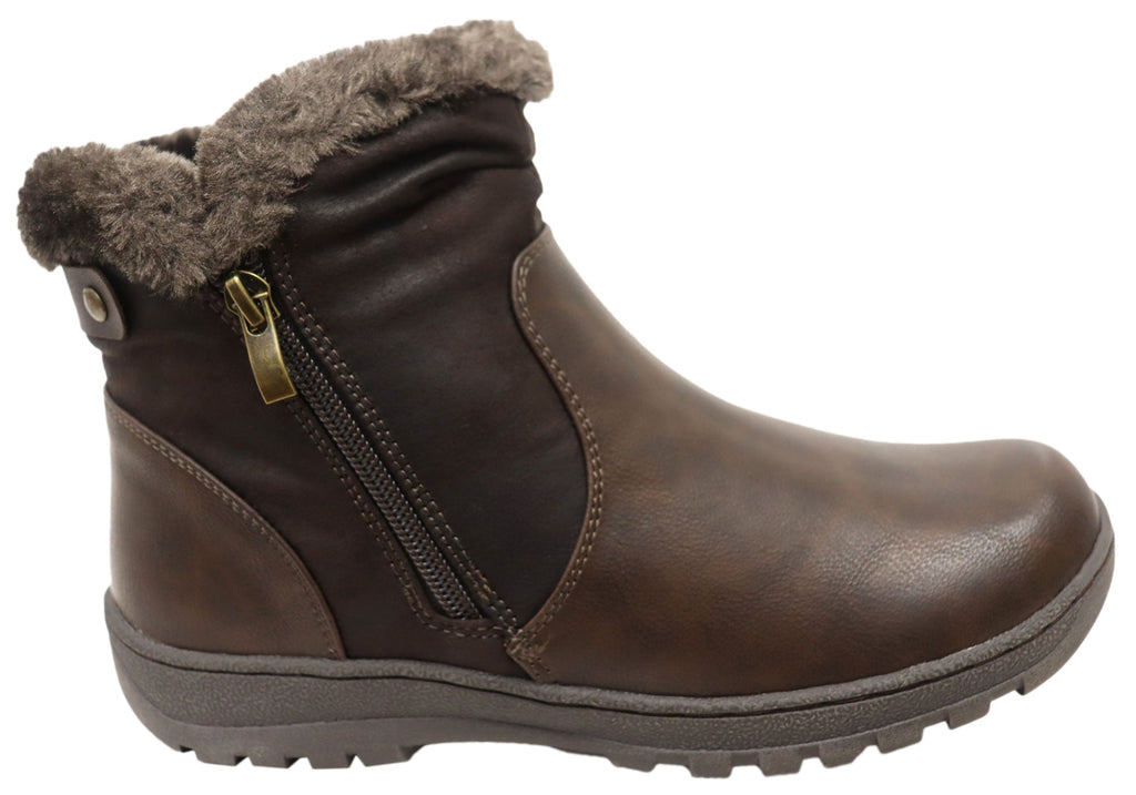 Ginger Womens Comfortable Ankle Boots