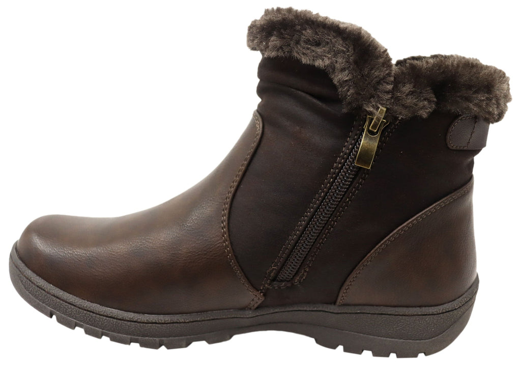Ginger Womens Comfortable Ankle Boots