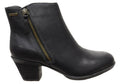 Barras Womens Comfortable Leather Mid Heel Ankle Boots
