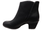 Barras Womens Comfortable Leather Mid Heel Ankle Boots