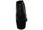 Reece Womens Comfortable Leather Mid Heel Ankle Boots
