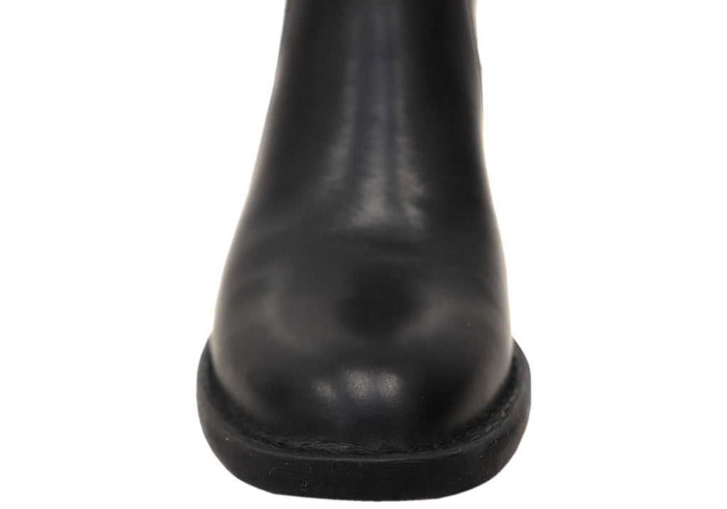 Reece Womens Comfortable Leather Mid Heel Ankle Boots