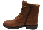 Elsberry Womens Comfortable Leather Ankle Boots