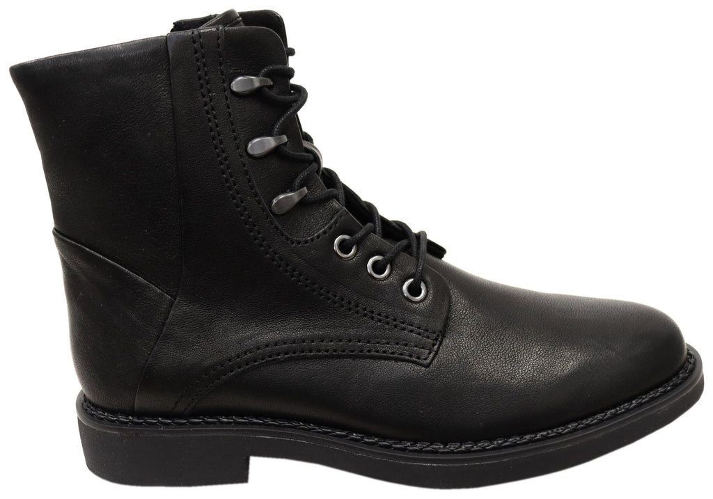 Elsberry Womens Comfortable Leather Ankle Boots
