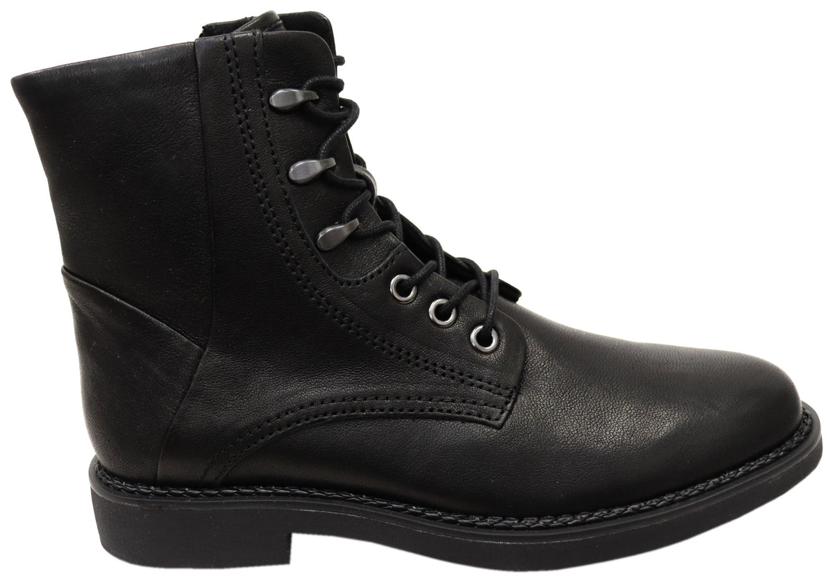 Elsberry Womens Comfortable Leather Ankle Boots