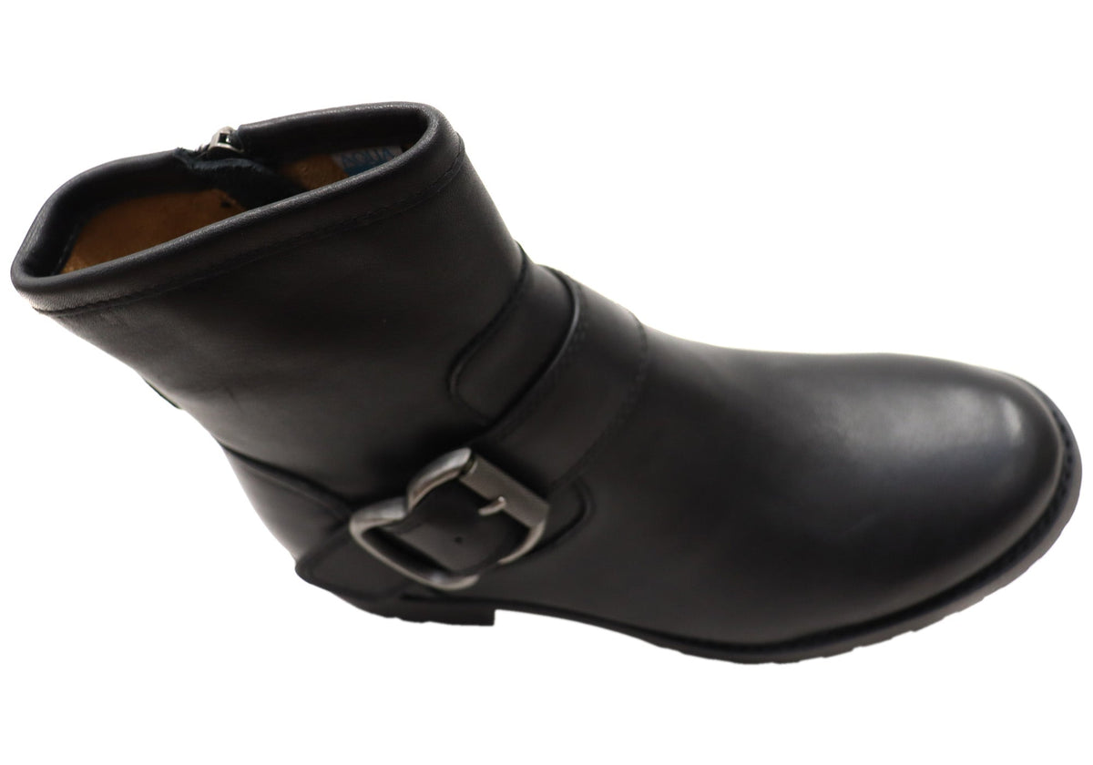 Brie Womens Comfortable Leather Ankle Boots