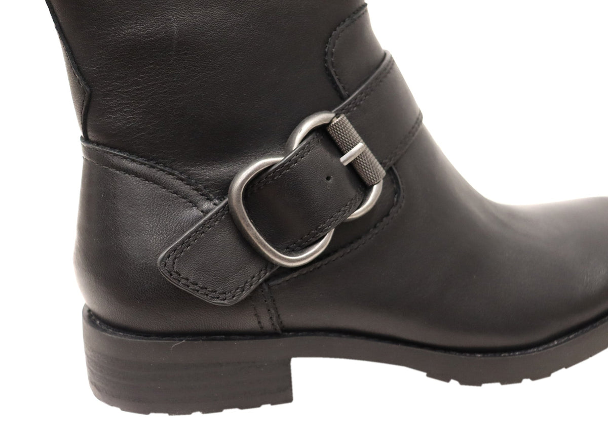 Brie Womens Comfortable Leather Ankle Boots
