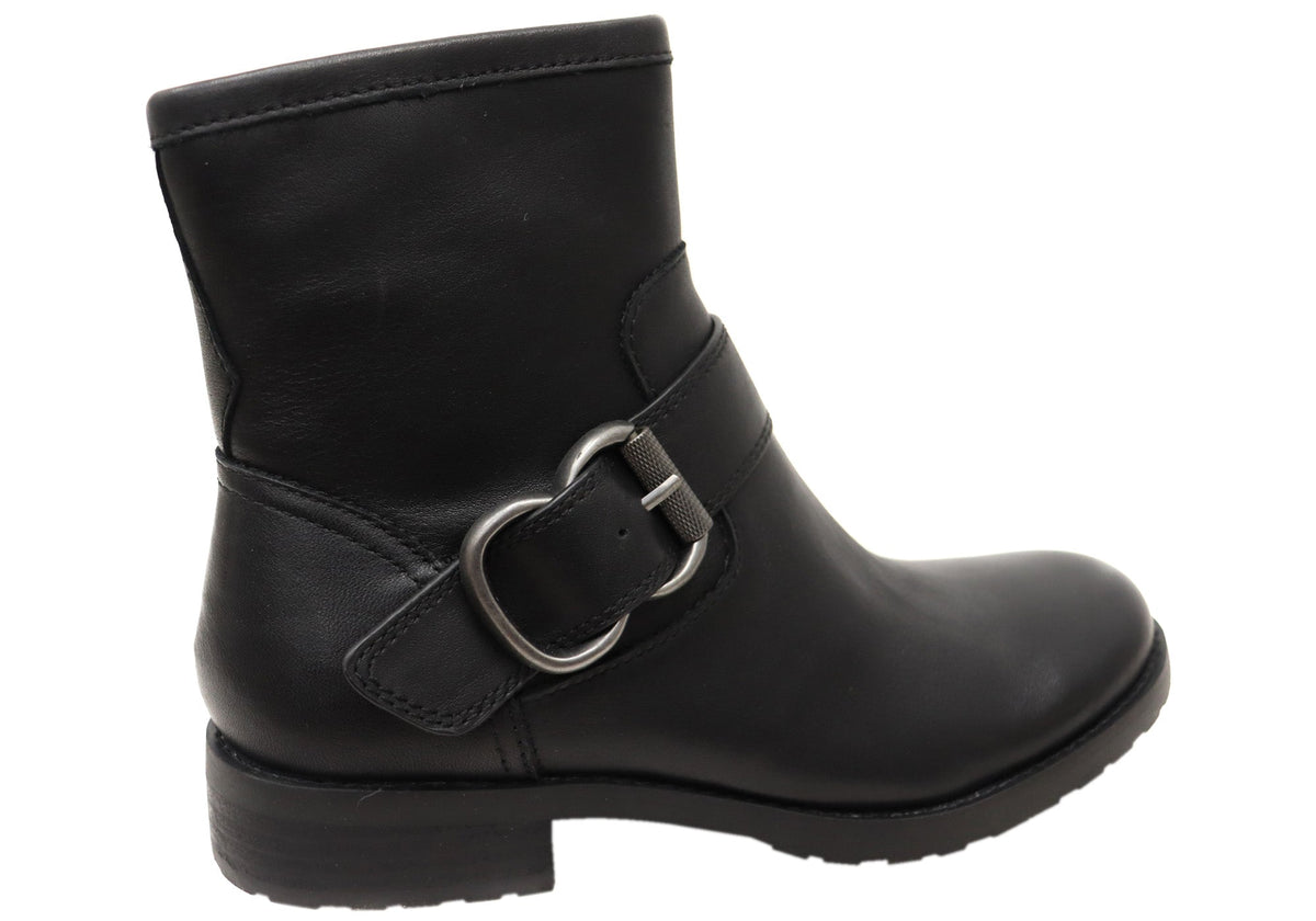 Brie Womens Comfortable Leather Ankle Boots